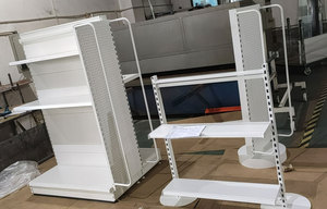 Estantería de góndola con tablero trasero y soporte de exhibición giratorio - Product Image 5