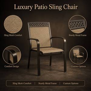 Nuova Sedia Sospesa Minimalista con Telaio in Alluminio e Griglia Floreale Traforata per Giardino, Patio, Cortile e Spazi Esterni - Product Image 3