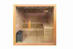 Современный дизайн 4-х человек комнатная традиционная деревянная Паровая сауна с функцией влажного пара с 3 кВт 6 кВт 9 кВт - Product Image 5