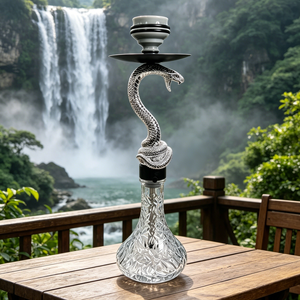 Snake Design Portable <b>Hookah</b> Shisha Set 58CM Luxury <b>Hookah</b> Aluminum Alloy Shisha <b>Hookah</b> Set Arabic <b>Hookah</b> <b>Hookah</b> Pen In Stock - Product Image 3