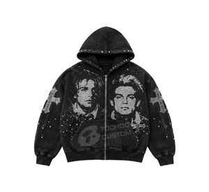 Sudaderas Personalizadas Sin Pedido Mínimo, Sudadera de Corte Holgado de 400 g/m², 100% Algodón, Hombros Caídos, Sudadera Lisa en Blanco, Ropa al Por Mayor - Product Image 2