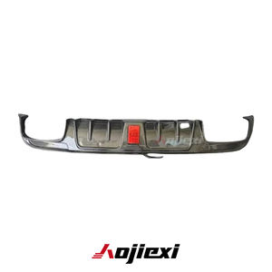 Style BS avec lèvre de séparateur de diffuseur de pare-chocs arrière en Fiber de carbone LED pour Mercedes Benz W205 C300 C43 C63 berline <span class=keywords><strong>2015</strong></span> + Kit de carrosserie - Product Image 4