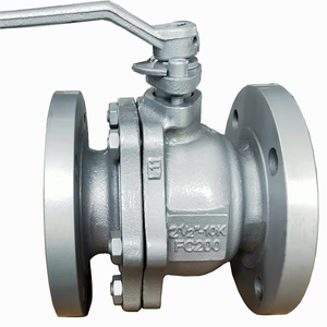 JIS 10K FC200 BALL 2PC TYPE 50A 65A 80A 100A Cast Iron CF8 316 Flange Ball Q41F/W-16k Handle Ball - Product Image 2