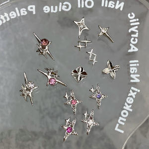 Accessoires pour ongles 3D populaires, 10 pièces/sac, base en alliage or et argent, motif étoile, incrustation de <span class=keywords><strong>strass</strong></span>, accessoires pour ongles, bricolage, <span class=keywords><strong>art</strong></span> des ongles - Product Image 5