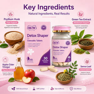 OKTW Stock Disponible Tabletas Sólidas Fórmula Limpiadora Soporte para la Limpieza del Colon con Extracto de Jengibre y Probióticos Para Venta Directa de Fábrica - Product Image 4