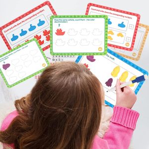 Montessori Giao thông vận tải Đếm & màu sắc phân loại trẻ em nhựa Bát thư phù hợp với mầm non hoạt động học tập & chơi đồ chơi - Product Image 5