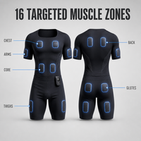 Combinaison d'entraînement EMS sans fil intelligente personnalisée en gros, respirante, pour la stimulation musculaire, idéale pour la salle de sport