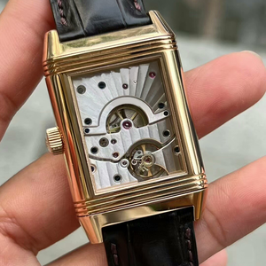<span class=keywords><strong>Montre</strong></span> mécanique <span class=keywords><strong>de</strong></span> luxe rétro classique Jaegeer, bracelet en cuir, réversible, mouvement miniature, cadeau pour la Saint-Valentin - Product Image 5