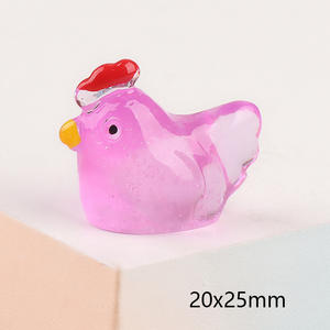 Three-dimensional Cute Tit DIY Dark Glowing Resin Ornament Miniature Hanging Jewelry <b>Acrylic</b> <b>Plastic</b> <b>Lucite</b> <b>Beads</b> Amulet - Product Image 3