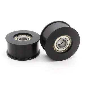 Wholesale Steel H-Groove Rollers Double-Bearing Rubber-Coated <b>Pulleys</b> Wear-Resistant Nylon for Automated Machinery Production - Product Image 1