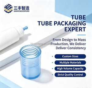 Tube cosmétique vide en PE avec embout personnalisé de 30 mm de diamètre et bouchon à vis pour l'emballage de sérums pour le soin du visage et des cheveux - Product Image 2