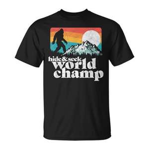 T-shirt Hide & Seek World Champ Bigfoot Mountains - Product Image 1