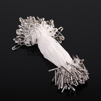 Étiquettes suspendues avec ficelle, 1000 pièces, épingle de sûreté en laiton, ficelles en polyester, épingle de sûreté 10,5 cm, idéal pour les vêtements