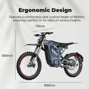 Motocicleta Deportiva de Carreras de 72V 40Ah, Alta Velocidad, Alcance de 85KM, Motocicleta Todoterreno con Velocidad de 80km/h - Product Image 3