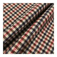 Tweed weben stoff wolle poly mischung tweed plaid tartan farbe angepasst