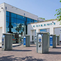 Conteneurs souterrains en acier pour camions à ordures, système de levage de poubelles, système de collecte des déchets de haute technologie et station d'élimination des ordures