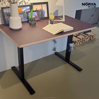 Bureau électrique réglable en hauteur NORYA, design moderne et basique, en HPL, pour le bureau, le gaming, l'étude, les ordinateurs, les bureaux, le mobilier de bureau