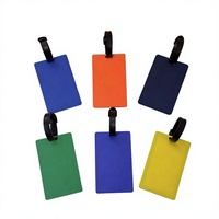 Étiquette de bagage créative en PVC, écologique, durable, personnalisable, étanche, avec motif de lettres, accessoire de voyage pour valise