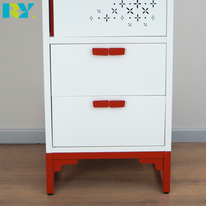 <span class=keywords><strong>Armoire</strong></span> <span class=keywords><strong>en</strong></span> acier très vendue pour usage domestique, <span class=keywords><strong>armoire</strong></span> moderne <span class=keywords><strong>en</strong></span> métal blanc avec accents rouges, idéale pour les appartements ou les espaces compacts - Product Image 3
