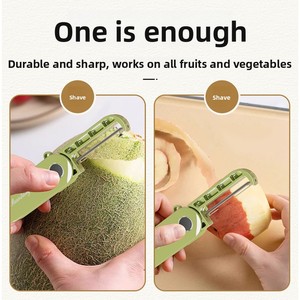 Éplucheur manuel pliable en acier inoxydable pour cuisine, maison et extérieur, portable, pour fruits - Product Image 2