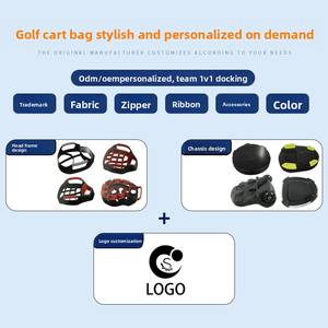 Bolsa de Golf Profesional Ultraligera Personalizable de Material PU, Cierre de Cremallera, Impermeable, Portátil, con Diseño de Letras - Product Image 2