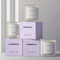 Produits de boîte-cadeau de Noël bougie de vente chaude emballage de bougie en papier blanc personnalisé écologique de luxe personnalisé avec Logo