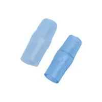 Protección de PVC para bujes, conectores de desconexión rápida de tubo bujes, manga suave, macho, hembra, azul, fundas de terminales de engarce, funda suave