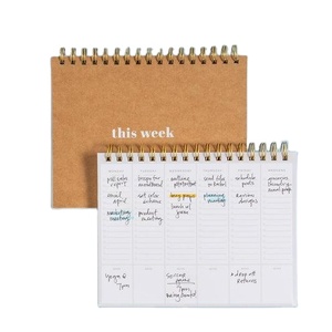 Planificador Semanal Espiral, Calendario Semanal de Escritorio para Organización de Oficina - Product Image 1