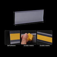 Bandes de présentation autocollantes pour étagères de supermarché, bandes de présentation pour gondoles, étiquettes de prix, porte-étiquettes