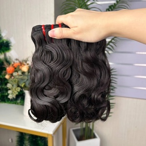 Extensions de cheveux Fumi Body Wave, qualité super double drawn, 100% cheveux humains, bouclés, couleur noir naturel - Product Image 1