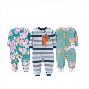 Growprint Combinaison unisexe à double fermeture éclair, mignonne, pour nouveau-nés de 3 à 6 mois, en laine épaisse pour l'hiver, salopette polaire pour enfants, vente en gros, garçon - Product Image 2