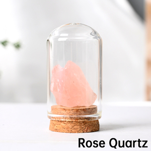 Colecciones de Rocas y Minerales con Botella de Vidrio, Cristal Curativo, Espécimen Decorativo - Product Image 3