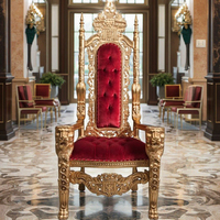 Chaise de trône de mariage à dossier haut, dernière tendance, durable, en bois massif, canapé pour l'extérieur et le salon, disponible à la vente