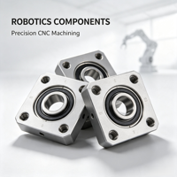 Pièces de robot à articulation de précision usinées CNC, composants mécaniques personnalisés en acier inoxydable de Shenzhen