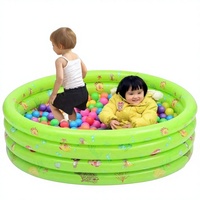 Piscine à balles gonflable d'intérieur pour enfants, clôture de jeu pliable, en PVC épaissi et résistant aux morsures, motif animaux marins