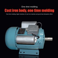 Venta CALIENTE 220/380V 50/60Hz Motores eléctricos trifásicos 0.37kw 0.55hp 4P 1440/1800RPM Motores asíncronos eléctricos monofásicos