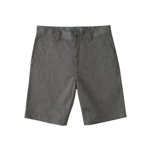 Pantalones cortos chinos casuales de corte relajado para hombre con tela de sarga de algodón transpirable, bolsillos laterales inclinados y diseño cómodo para el verano. - Product Image 1