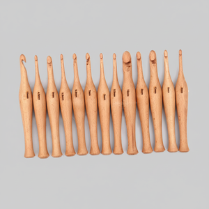 Aiguilles à tricoter en bois à finition lisse |   Haute qualité, fait main |   Prix de gros en vrac, prix d'usine - Product Image 1