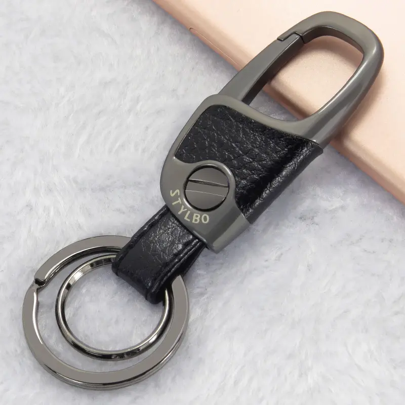 special for man and woman with removable screw Stylbo concise fashion real leather belt smart keychain