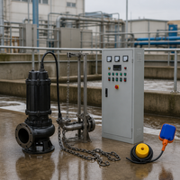 Pompe submersible industrielle robuste pour eaux usées, anti-colmatage, électrique, pour drainage des eaux usées, pompe de puisard, traitement des eaux municipales