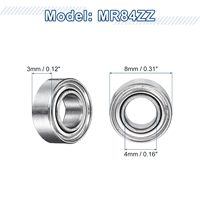 MTZC Grosir Murah Bantalan Mikro Kecil 4x8x3 4x8x2 Bantalan Mini Alur Dalam Kecil Stok Banyak