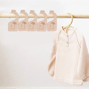 Diviseurs de placard pour bébé <span class=keywords><strong>en</strong></span> <span class=keywords><strong>bois</strong></span> de bouleau blanc, organisateur de placard, durables, pour nouveau-né, décoration de la maison, sculptés - Product Image 4