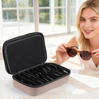 Étui de rangement pour lunettes en EVA rigide, classique, luxueux, durable, étanche, antichoc, avec fermeture éclair, boîte de voyage portable, grande taille