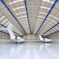 Hangar d'avion en structure métallique pour les installations de stockage d'avions et les projets aéronautiques préfabriqués