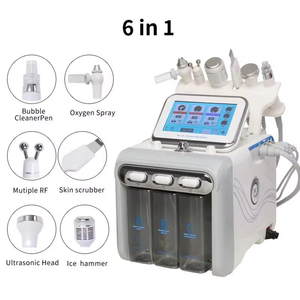 เครื่องทรีตเมนต์ผิวหน้าด้วยน้ำไฮโดรแบบพกพา6 in 1เครื่องขัดผิวด้วยไฮโดรเจนเปอร์ออกไซด์ขายส่งสำหรับใช้งานในสปาและที่บ้านการทรีตเมนต์ผิวหน้าด้วยน้ำเพื่อความกระจ่างใส - Product Image 4