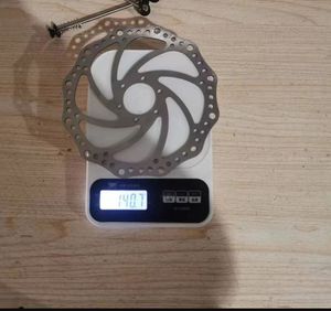 Werks großhandel 180mm Fahrrads ch eiben brems <span class=keywords><strong>rotor</strong></span> 6 Löcher Edelstahl vorne hinten Mountainbike Scheiben bremse - Product Image 5