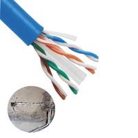 Harga Pasokan Langsung Pabrik FTP CAT6 Kabel Komunikasi Luar Ruangan Berpelindung Konduktor Padat Kabel Jaringan LAN Ethernet Tembaga