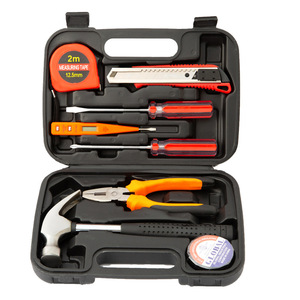 Factory Direct Sales Tool <b>Set</b> 2M Tape Measure Hammer Pliers <b>Screwdrivers</b> Knife Home Repair Kit - Product Image 1
