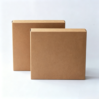 Boîte à gâteau en kraft personnalisée en matériaux recyclés, compartimentée, qualité alimentaire, pour pâtisserie, cadeau, biscuits, chocolat, dessert, mariage, fête, 2 mm