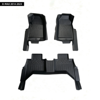 Tapis de sol de voiture en TPE de haute qualité, professionnels, 5D, personnalisés, imperméables, pour D-MAX 2014-2023